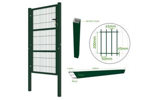 Portillon grillagé 1m RAZO H.160cm vert 5