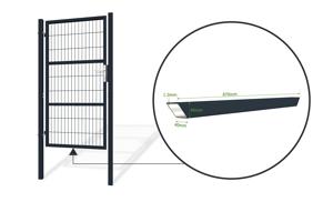 Wire mesh side gate 1m RAZO H.180cm grey 8