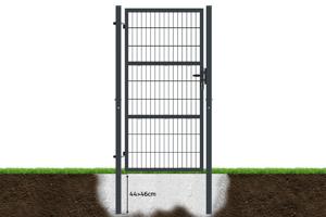 Zauntor Metall 1m RAZO H.180cm grau 8
