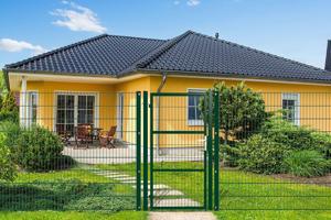 Portail grillagé 3m H.180cm RAZO + Portillon 1m RAZO H.180cm vert 16