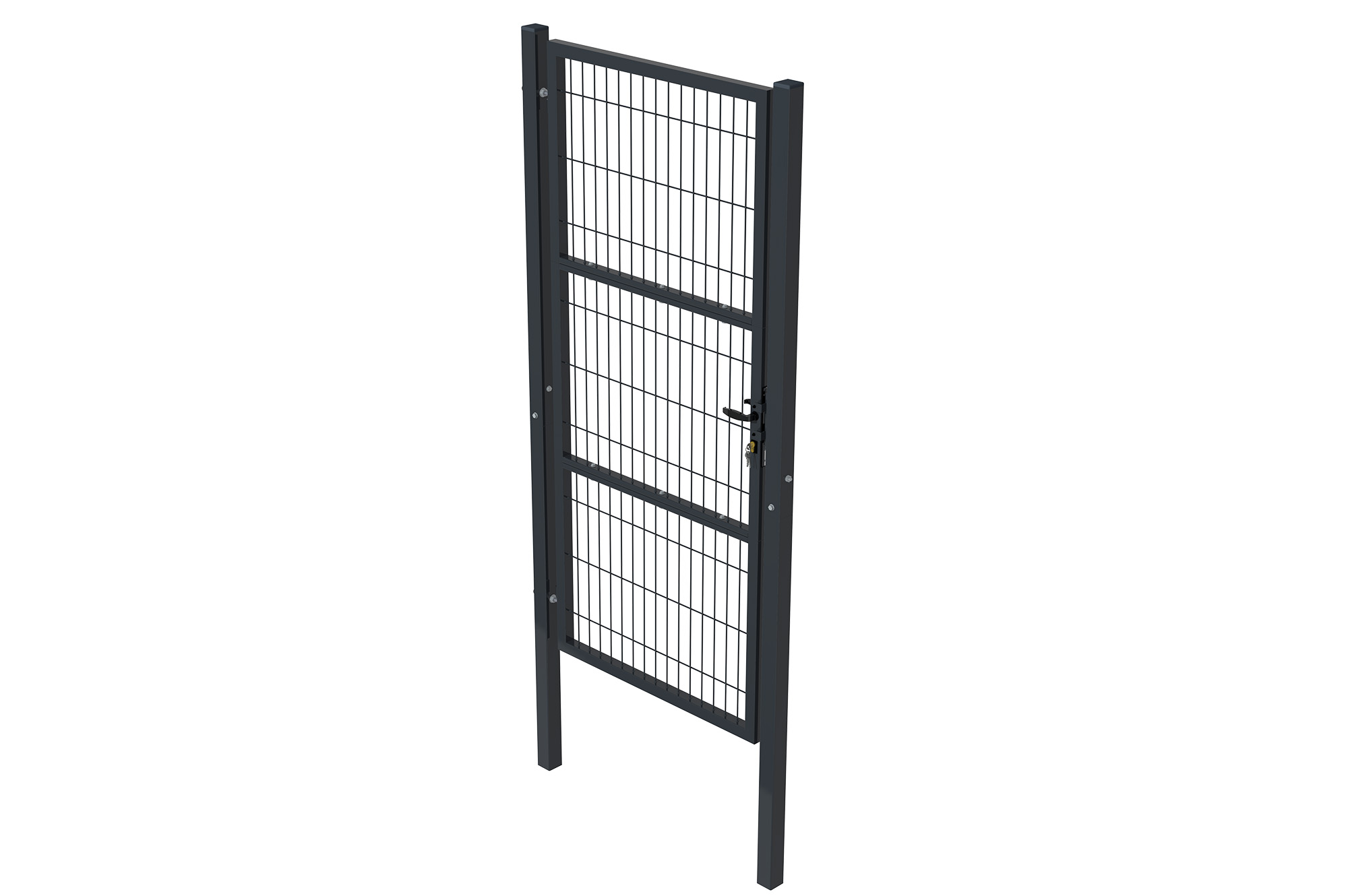 Portillon grillagé 1m RAZO H.200cm gris 10