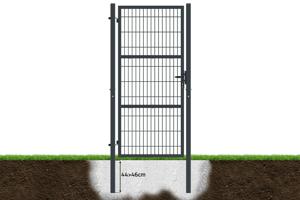 Portillon grillagé 1m RAZO H.200cm gris 8
