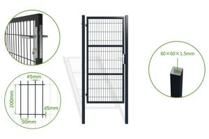 Poarta plasa 1m RAZO 100P200 GREY main image