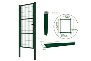 Tīkla vārti 1m RAZO 100P200 GREEN 5