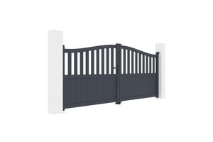 Portail battant 3,4m MEIJE H.140cm gris 8