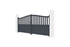 Portail battant 3,4m MEIJE H.140cm gris 9