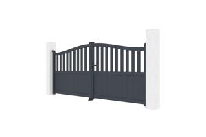 Portail battant 3,4m MEIJE H.140cm gris 5