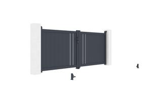 Portail battant électrique 3,5x1,6m GIONA + Motorisation RANGER B150 8