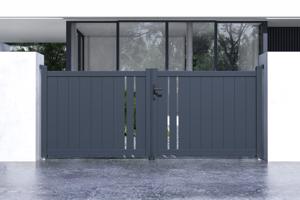 Brama aluminiowa dwuskrzydłowa 3m GIONA 300B120 2