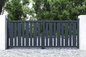 Swing gate 3m VEYMONT H.120cm grey aluminium 6