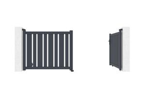 Swing gate 3m VEYMONT H.120cm grey aluminium 5