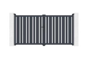 Swing gate 3m VEYMONT H.160cm grey aluminium 7