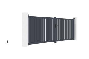 Portão giratório elétrico 4x1,4m VEYMONT + RANGER B150 motorização 3