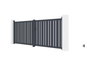Portão giratório elétrico 4x1,4m VEYMONT + RANGER B150 motorização 4