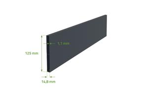 Sliding gate kit 3,5m VEYMONT H.160cm grey aluminium 12