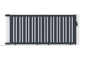 Sliding gate kit 3,5m VEYMONT H.160cm grey aluminium 7