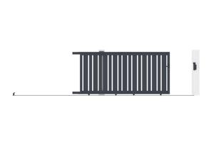Schiebetor aus aluminium 3m VEYMONT H.140cm grau 10