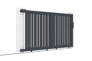 Schiebetor aus aluminium 3m VEYMONT H.140cm grau 8