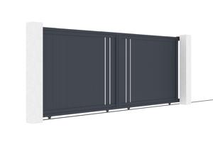 Sliding gate kit 4m GIONA H.160cm grey aluminium 3