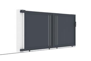 Sliding gate kit 4m GIONA H.160cm grey aluminium 8