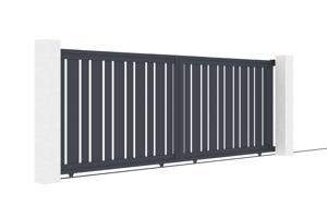 Skydeport i aluminium 4m VEYMONT 400C140 3