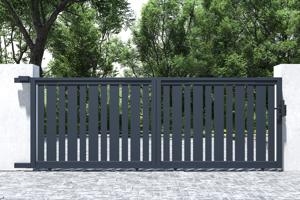 Skydeport i aluminium 4m VEYMONT 400C140 6