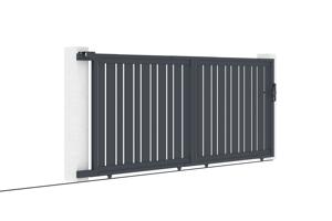Skydeport i aluminium 4m VEYMONT 400C140 8