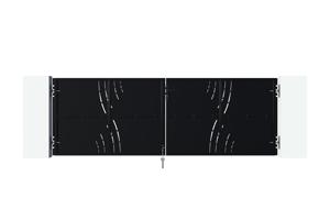 Portail battant acier NALI VELETA 350x120cm noir mat 3