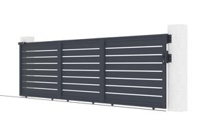 Portão de correr elétrico 5x1,6m VOGEL + motorização TANKER C600 9