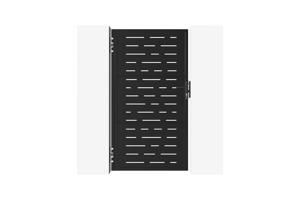 Portillon acier 1m NALI ARLBERG H.180cm noir mat 2