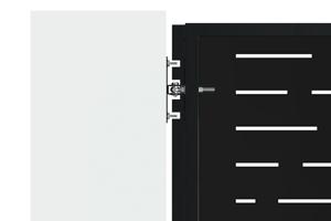 Portillon acier 1m NALI ARLBERG H.180cm noir mat 4