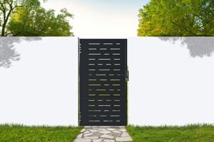 Tērauda vārti 1m NALI ARLBERG H.180cm Matēti melni main image