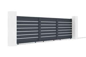 Portão deslizante VOGEL 5m H.140cm alumínio cinza 3