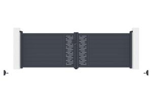 Swing gate 4m ARLBERG H.120 grey aluminium 7