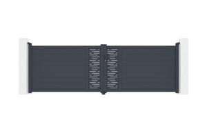 Swing gate 4m ARLBERG H.120 grey aluminium main image