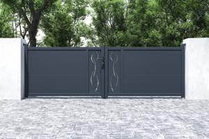 Swing gate 4m LIFE H.120 grey aluminium 6