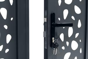 Swing gate 3m SUNNY H.120 grey aluminium 7