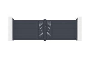 Cancello battente 4m VELETA H.120 grigio alluminio main image