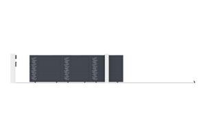 Cancello scorrevole 5m ARLBERG H.140 alluminio grigio 5