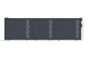 Cancello scorrevole 5m ARLBERG H.140 alluminio grigio 8