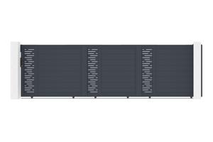 Schuifpoort 5m ARLBERG H.140 grijs aluminium main image