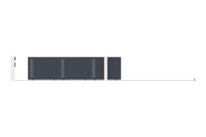 Puerta corredera exterior​ 6m ARLBERG Alt.140cm aluminio gris 5