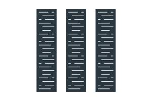 Puerta corredera exterior​ 6m ARLBERG Alt.140cm aluminio gris 12