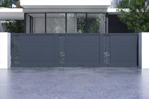 Puerta corredera exterior​ 6m ARLBERG Alt.140cm aluminio gris 6