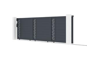 Puerta corredera exterior​ 6m ARLBERG Alt.140cm aluminio gris 4