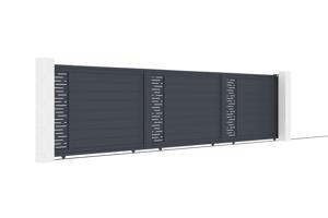 Puerta corredera exterior​ 6m ARLBERG Alt.140cm aluminio gris 3