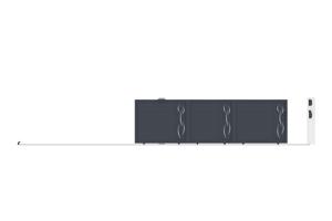 5m LIFE H.140 grijze aluminium schuifpoort 10