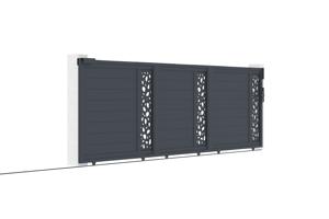 Sliding gate kit 5m SUNNY H.140cm grey aluminium 8
