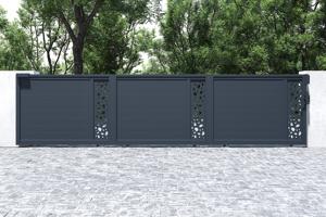 Sliding gate kit 6m SUNNY H.140cm grey aluminium 6