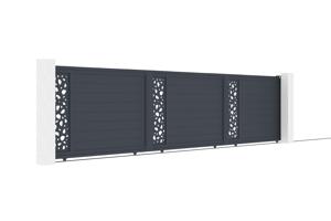 Sliding gate kit 6m SUNNY H.140cm grey aluminium 3